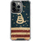 Dont Tread On Me American Flag iPhone 16 Pro Clear Case